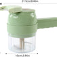 5 in 1 Handheld Hammer Electric Vegetable Cutter Set Mini Wireless Food Choppers Garlic Vegetable Chopper Slicer machine