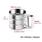Flour Sifter Stainless Steel – Double Layer Fine Mesh Baking Sifter