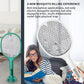 Rechargeable Electric Mosquito Killer Racket 2 In 1 LED Flash Light (Random Color)